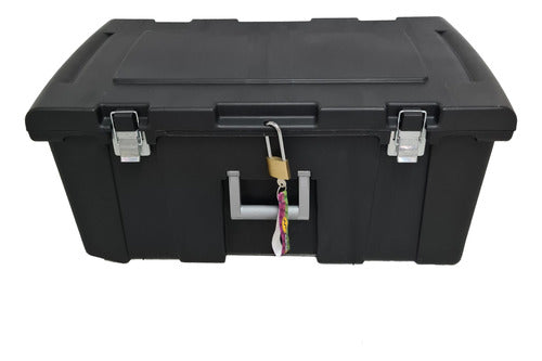 Multi-Purpose Storage Trunk with Lid/Handle/Wheels 125L 79.4x44.8x35.2 Cm V 1