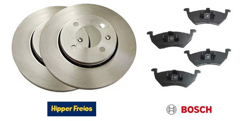 Bosch Brake Disc and Pad Set for Saveiro 2012 and Above 2