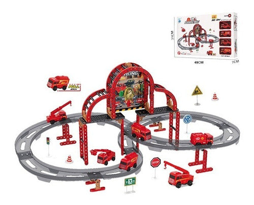 Compranet Fire Station Building Set - 131 Pieces - 10973 0