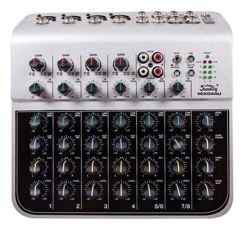 Consola mixer Dj audio 4 Entradas Microfono Soundking 0