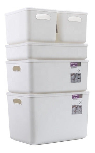 Circuit 6 Organizing Plastic Boxes with Lids, 4L Each 1