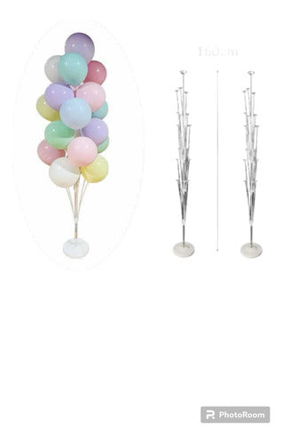 XX Soporte Con Base Para 19 Globos Súper Oferta 1,60 M 1