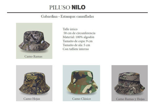 Rino King Nilo Camouflage Bucket Hat for Adults 5