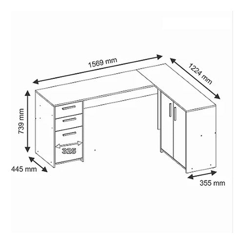 Bellos Amoblamientos Corner Desk 3