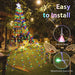 SALCAR Star Lights for Outdoor Decoration, 11.5 ft x 9 Strands 3