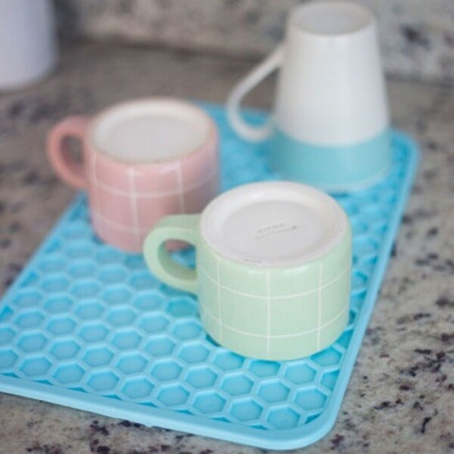 Baztelmo Honeycomb Drainer + 4 Double-Sided Silicone Coasters 6