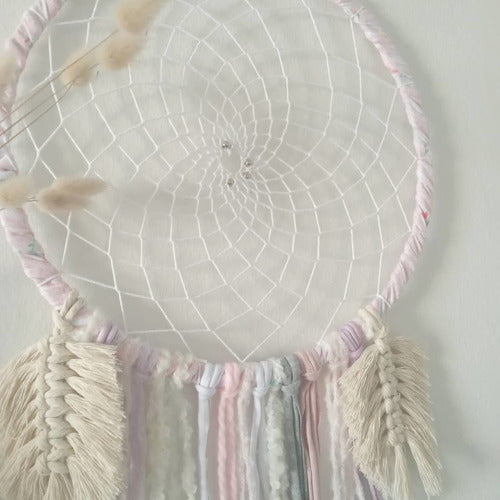 Dreamcatcher With Feather Lined Spider Web Weaving 2