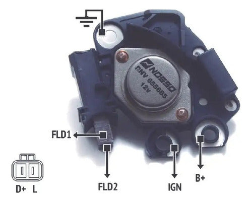 Regulador De Voltaje 12v Hyundai Atos Kia Picanto Nosso 1