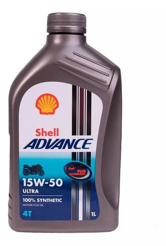 Shell Advance 4T Ultra 15W-50 Synthetic Motorcycle Oil 0