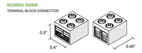 Diodo Led Di-tb-conn-ttw Conector De Bloque De Terminales De 1