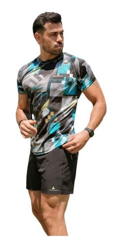 Men's Sublimated Sports T-Shirt Lycra Urban Luxury 6