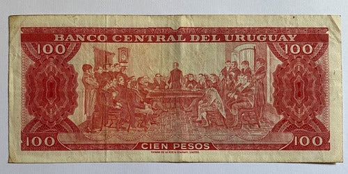 Billete Uruguay 100 Pesos 1967, 7a8 Rotondaro, Bu13 1