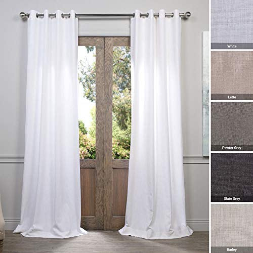 HPD Half Price Drapes Cortinas De Medio Precio Cortina De Lino Sintético Con Ojales 0