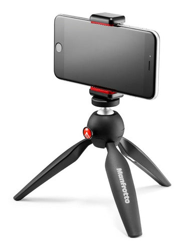 Manfrotto Trípode Pixi + Adaptador Smart Clamp P/ Celular 0