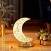 UruguayGadgets Rechargeable USB Touch Table Lamp - Crescent Moon Design with 3 Colors 3