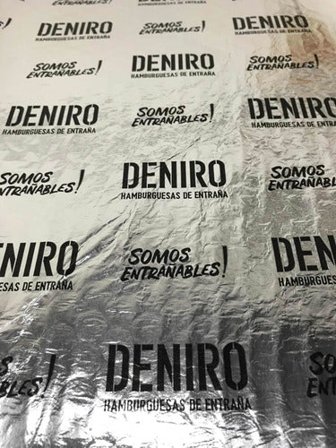 Papel Aluminio Clásico Y Térmico Para Hamburguesas/lomitos 5