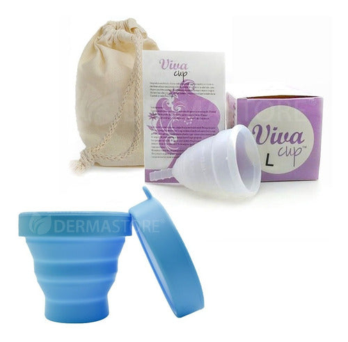 Vivacup Menstrual Cup + Pouch + Sterilizing Cup 63