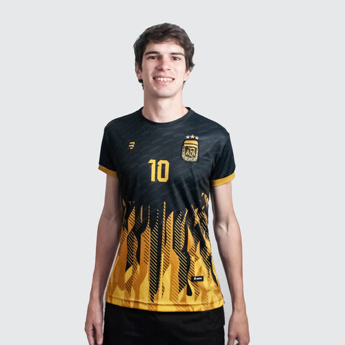 Limited Edition Argentina Messi Gold T-shirt 0