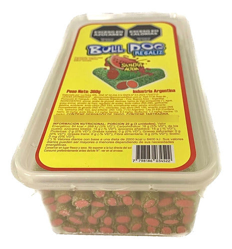 Bulldog Sour Watermelon Licorice Gummies - Best Price at La Golosineria 1