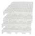 Kit 4 Estrado Piso Pallet Plástico Resistente 25x50 Branco 4