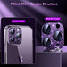 Bazo Camera Lens Protector for iPhone 14 Pro and Pro Max Purple 2
