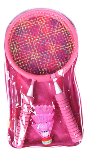 Conjunto De Raquetes Infantis Para Badminton: Diversão Rosa 7