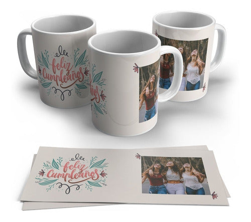 Maldives Design Taza Feliz Cumpleaños Regalo Personalizado Con Tu Foto 1