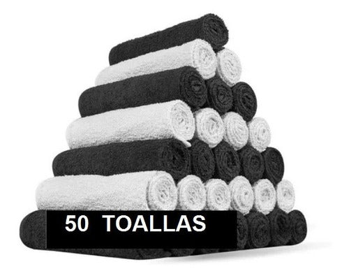 Premium Cotton Towels - 50 Professional Barber Towels 45x70 6