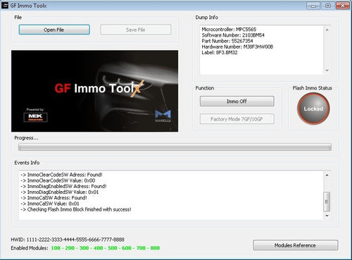 GF Immo Toolx Software Immo Off Marelli Iaw7gf, Iaw10gf and Others 3