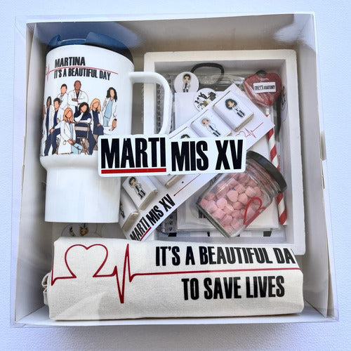 Box Greys Anatomy  -personalizado - Ideal Para Regalar 1