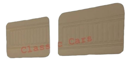 Classic Cars Renault 4 Door Upholstery Beige Front Set 0