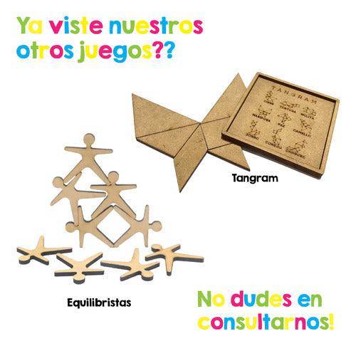 Juego Didáctico De Ingenio Trabado Grande - Mdf Niños 3