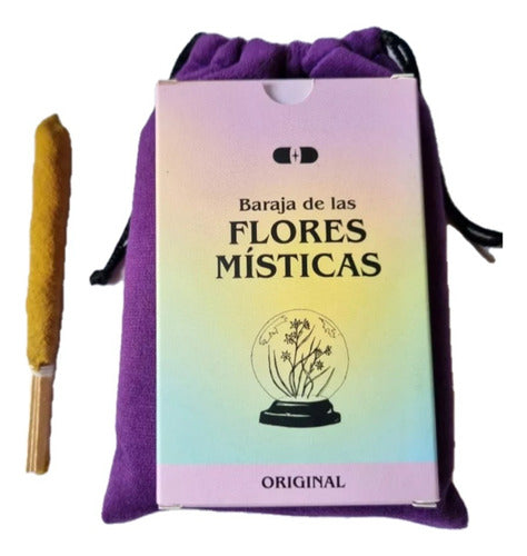 Cápsula Dorada Oráculo Flores Místicas Mas Bolsita Pana Violeta Y Sahumo 0