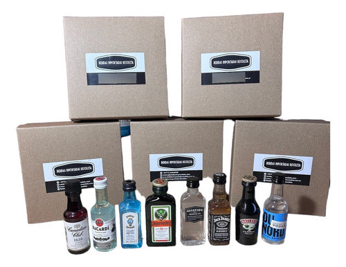 Pack Miniaturas Smirnoff Jager Bombay Campari X 8 Unidades 0