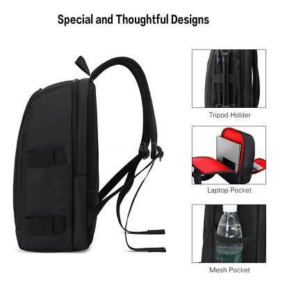 Huwang Acolchado Cámara Bolsa Impermeable Trípode Soporte Po 2