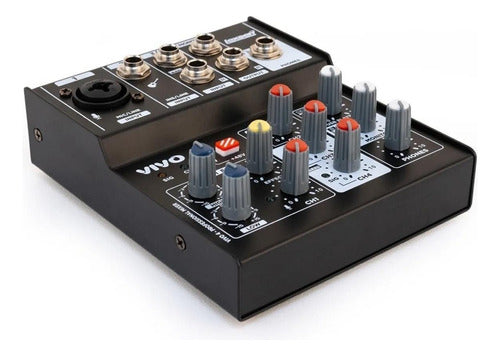 Lexsen Vivo4 USB Phantom Mixer Console 4 Channels 1