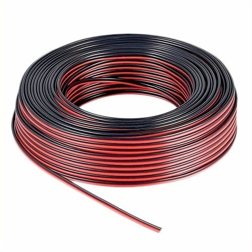 Cable De Audio Bafle Rojo Y Negro 2x0.75mm Por 10 Mts 0