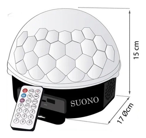 Suono Bluetooth Audio-Rhythmic LED Light Sphere with USB Connection 2