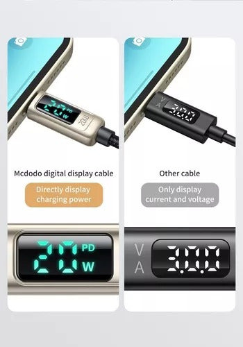 Mcdodo Digital USB Cable Type C to Lightning 20W CA-8810 3