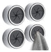 Eiqer 4 Pack Kitchen Towel Holder Self Adhesive Wall Dish Towel Hook Silver 0