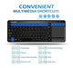 Victsing Teclado Ultradelgado Mini Touchpad Inalámbrico, Tec 3