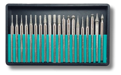 Ruhlmann Diamond Tip Set for Mini Drills - 20 Pieces 0