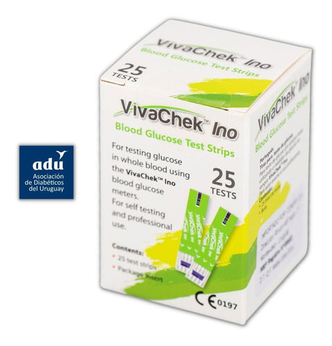 Vivachek Ino X 25 Tiras Glucosa En Sangre 0