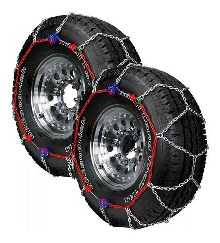 Snow and Mud Chains 12mm for 13 14 15 16 17 Inch Tires x2 0