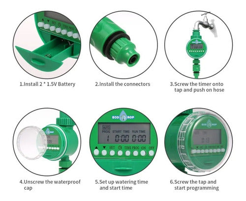 Riego Automático Temporizador Ecodrop - Autocultivo 1