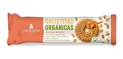 Organic Oat and Honey Cookies Cachafaz 170g x21 0