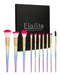 Elialite 10 Piece Premium Makeup Brush Set with Case 0