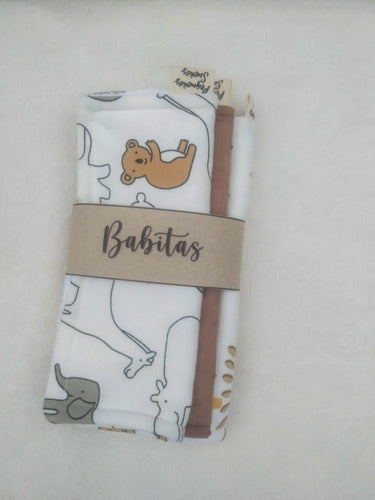 Pequeños Sueños Set of 3 Cotton Burp Cloths 3