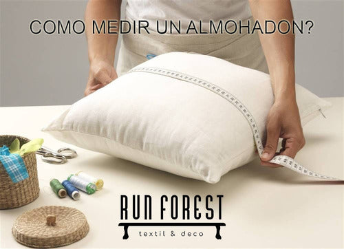 Run Forest Relleno De Almohadón 40x40 Vellon Siliconado 8 Unidades 3