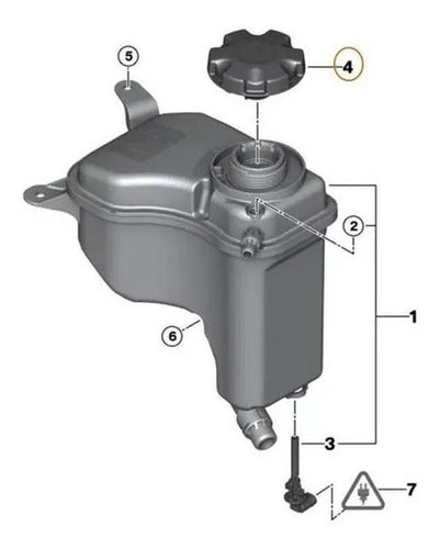 Coolant Reservoir Cap for BMW X1 E84 XDrive 28i Replacement 3